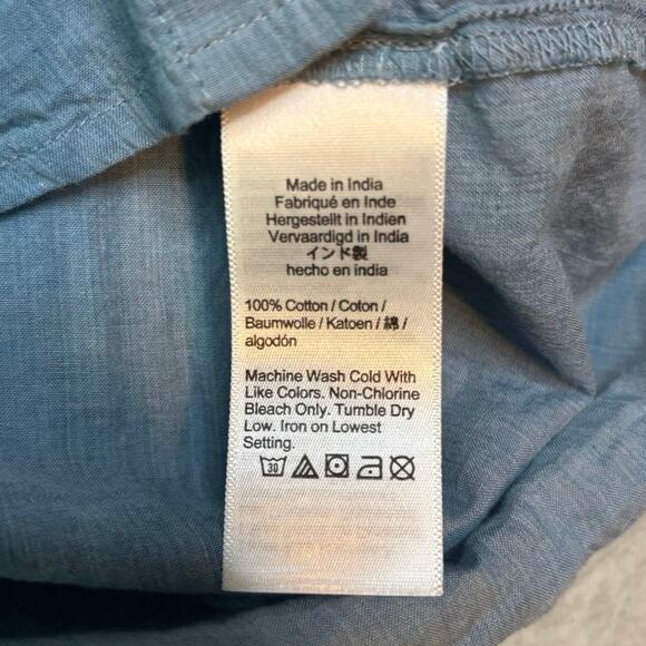 J.Crew Blue Voile Cropped Button-Up Shirt Size 6 NWT Lightweight - Picture 5 of 5